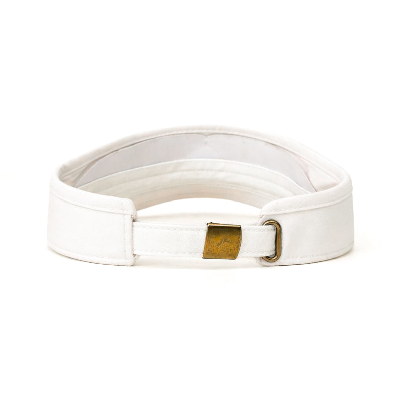 Belt Visor Cap Cream White