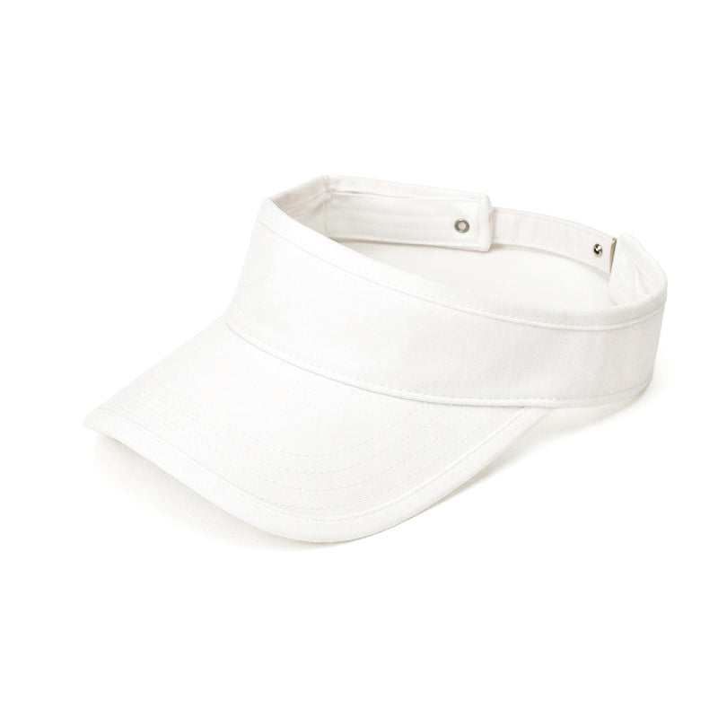 Belt Visor Cap Cream White