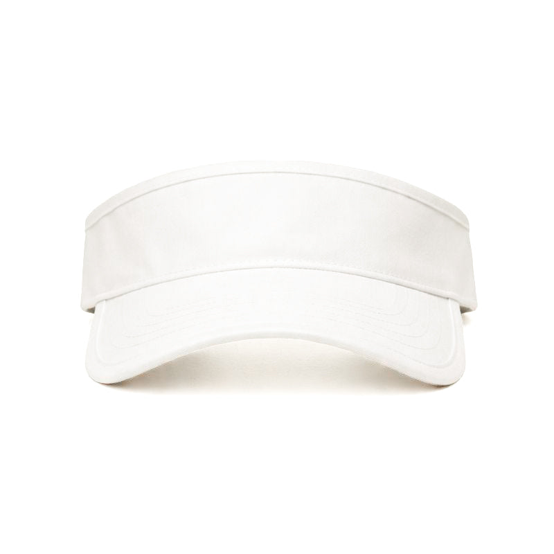 Belt Visor Cap Cream White