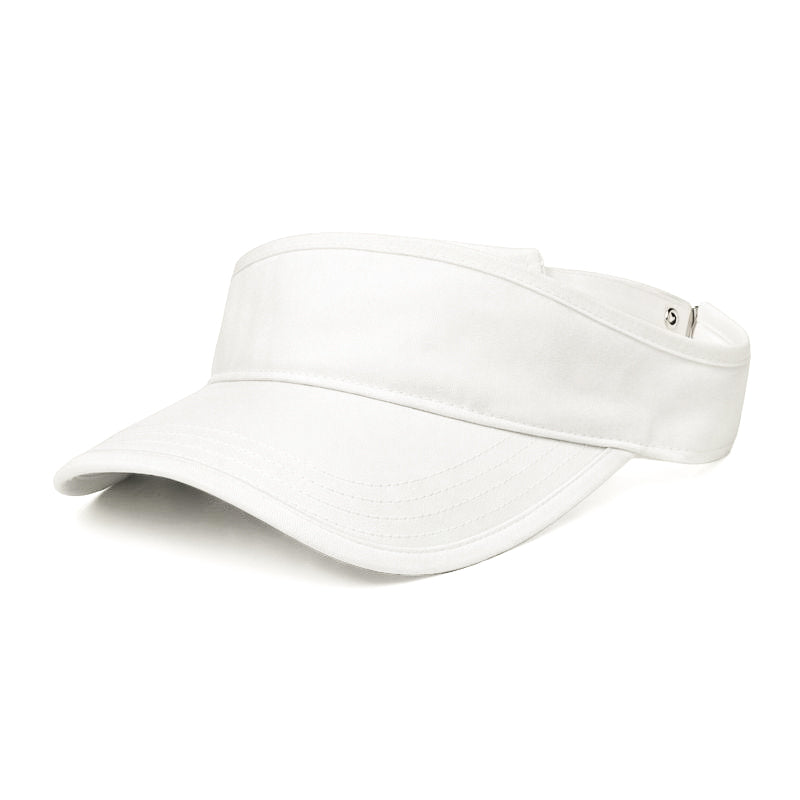 Belt Visor Cap Cream White