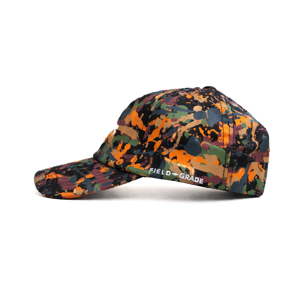 No f**** given multicolor black brim relaxed fitted cap