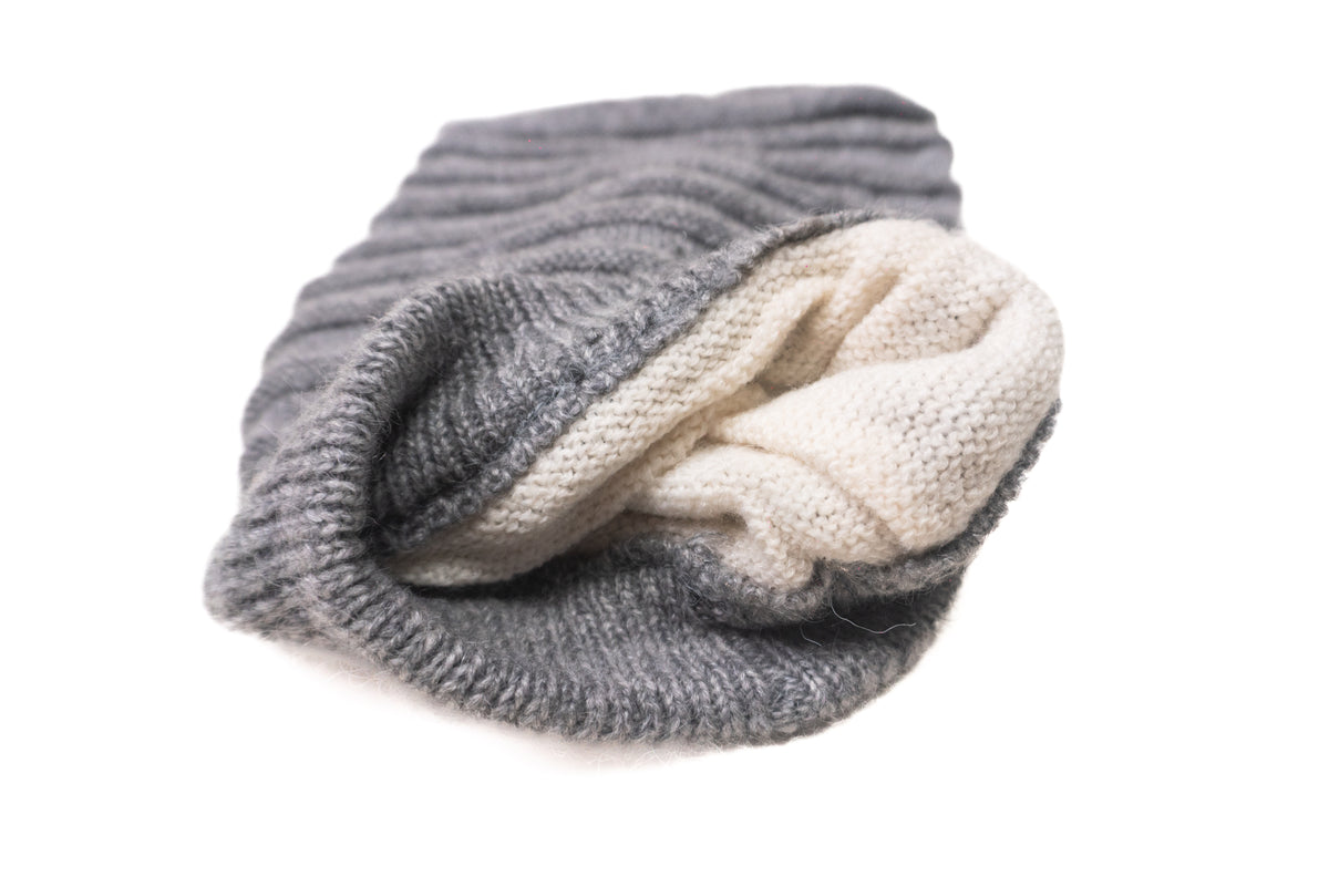Oversized Light Grey Beanie