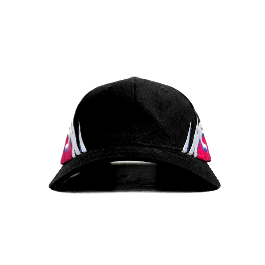 Black Racer Fitted Snapback Cap