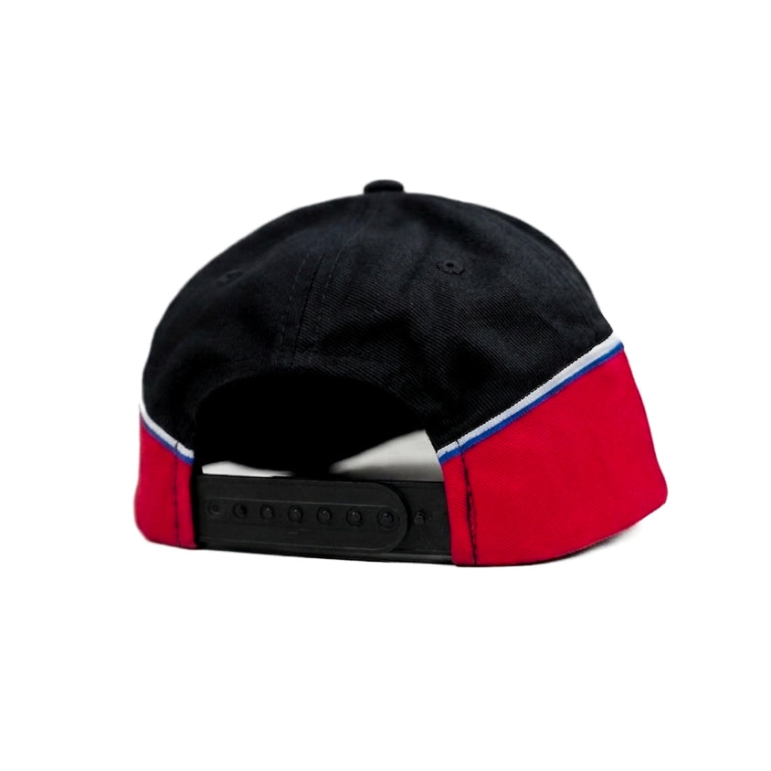 Black Racer Fitted Snapback Cap