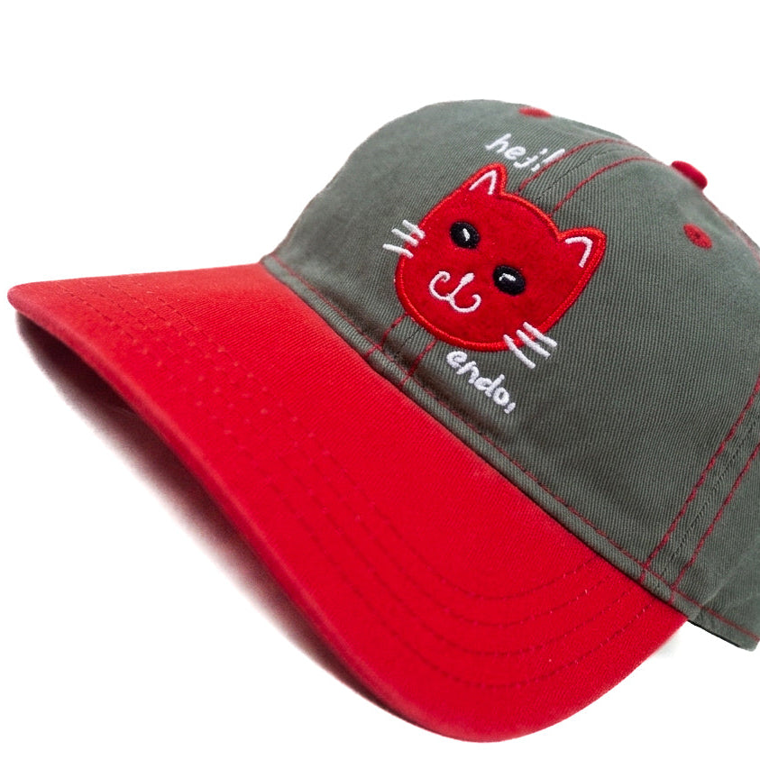 Heji Endo Red Cat Kids Funday Cap