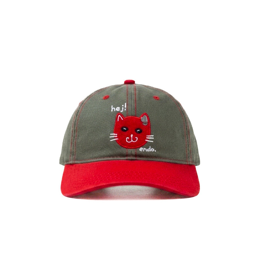 Heji Endo Red Cat Kids Funday Cap