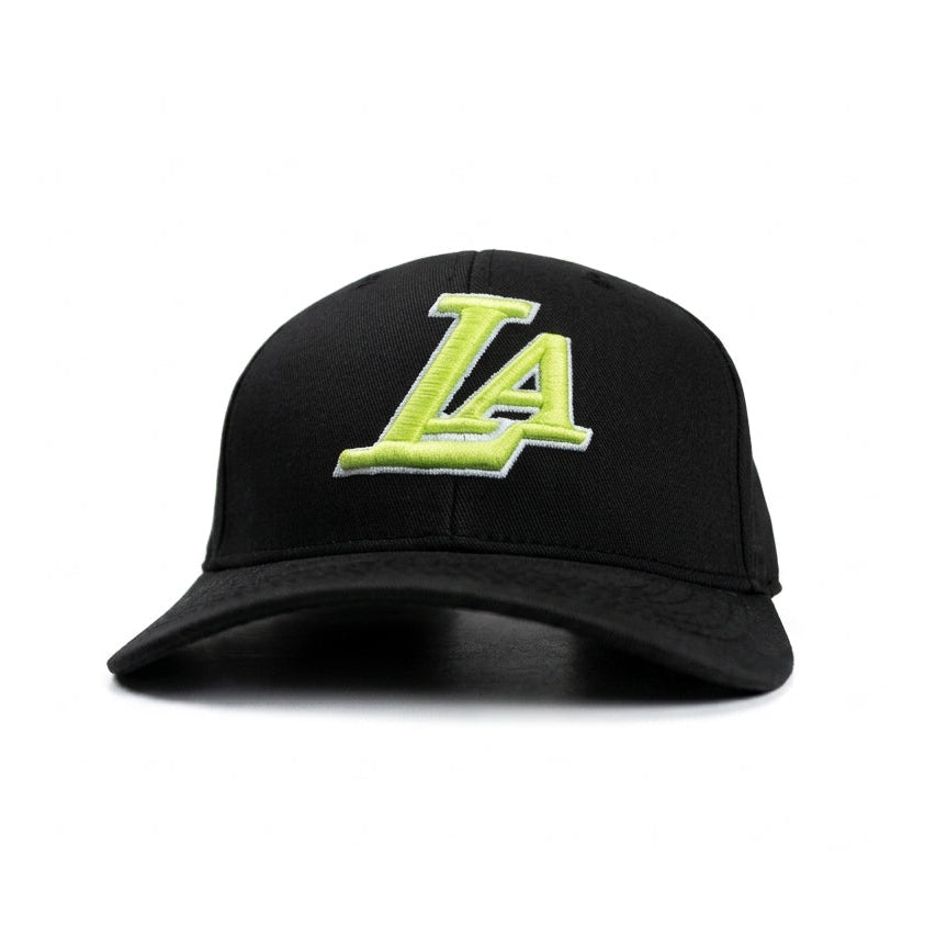 Neon Green LA Snapback Cap