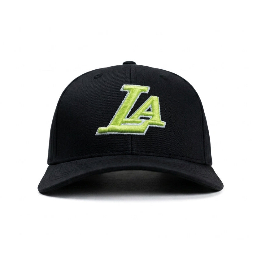Neon Green LA Snapback Cap