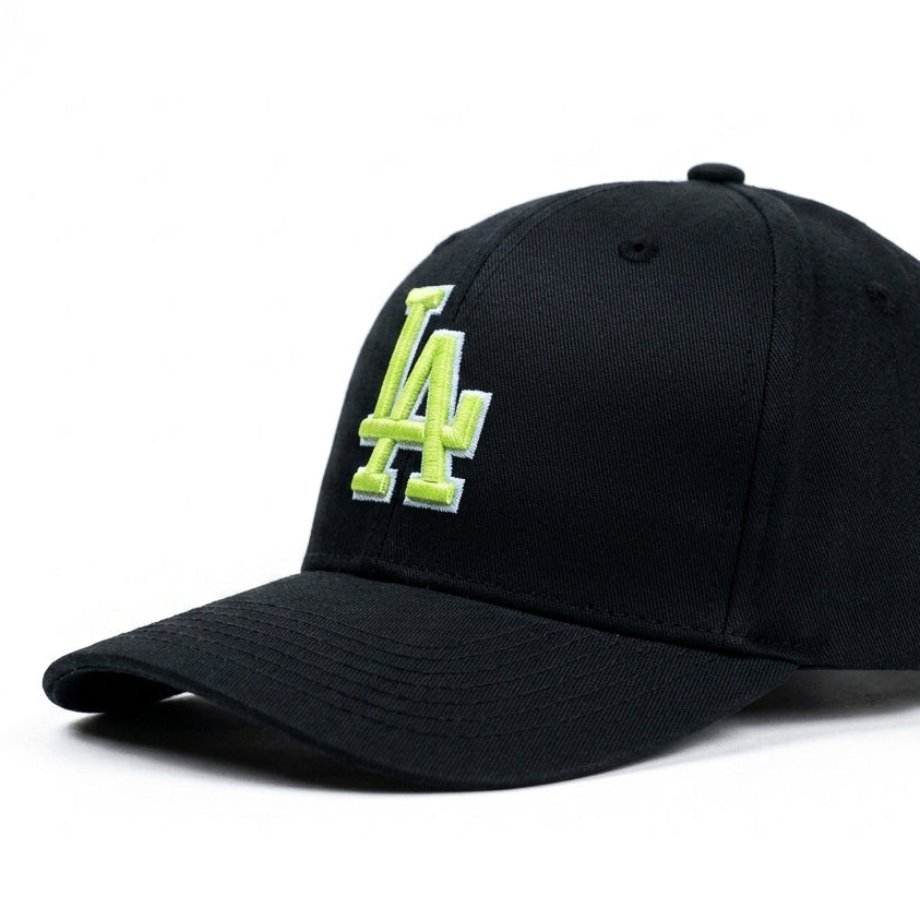 Neon Green LA Snapback Cap