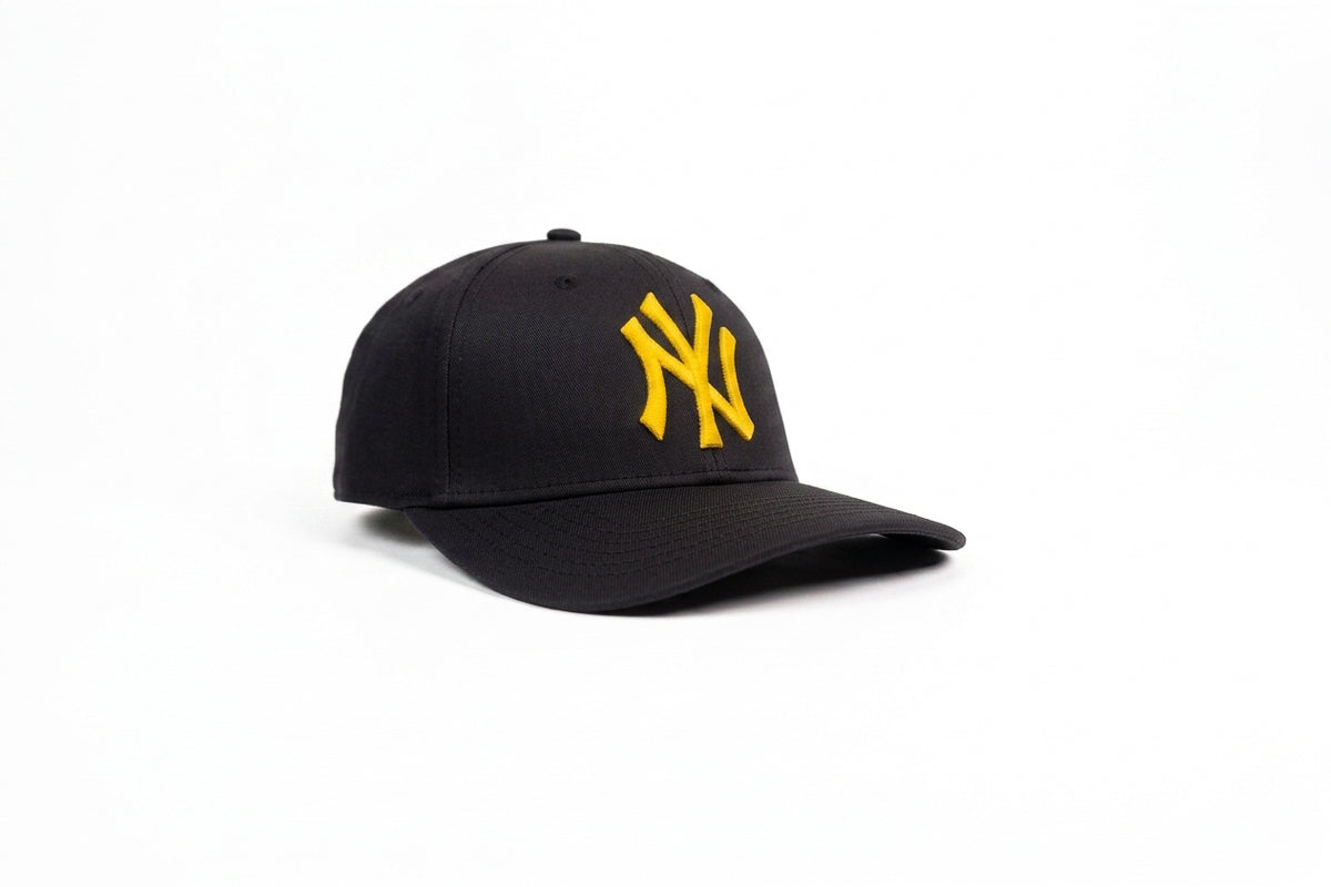 New Era NY Black and Yellow Bockless Cap