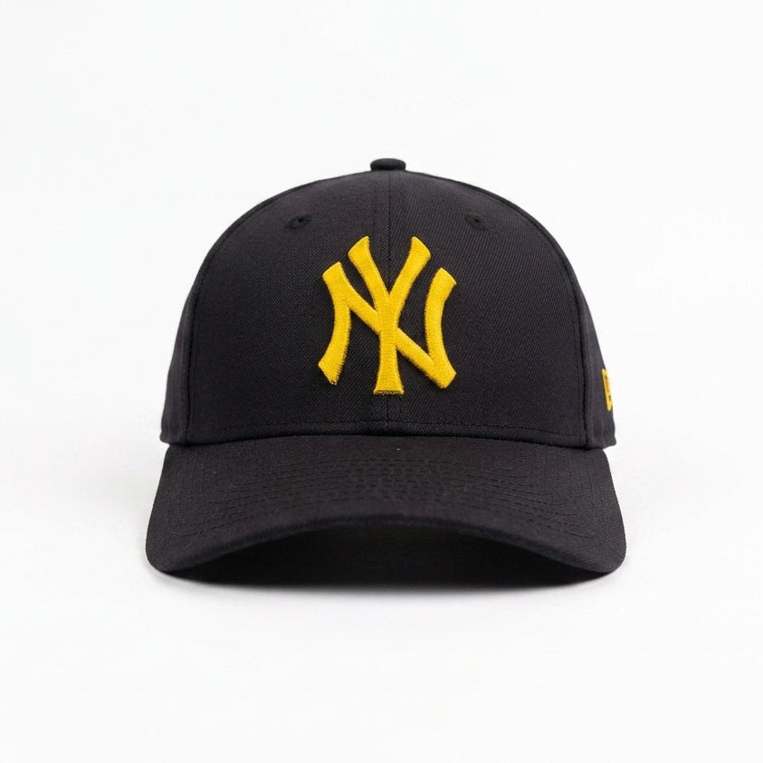 New Era NY Black and Yellow Bockless Cap