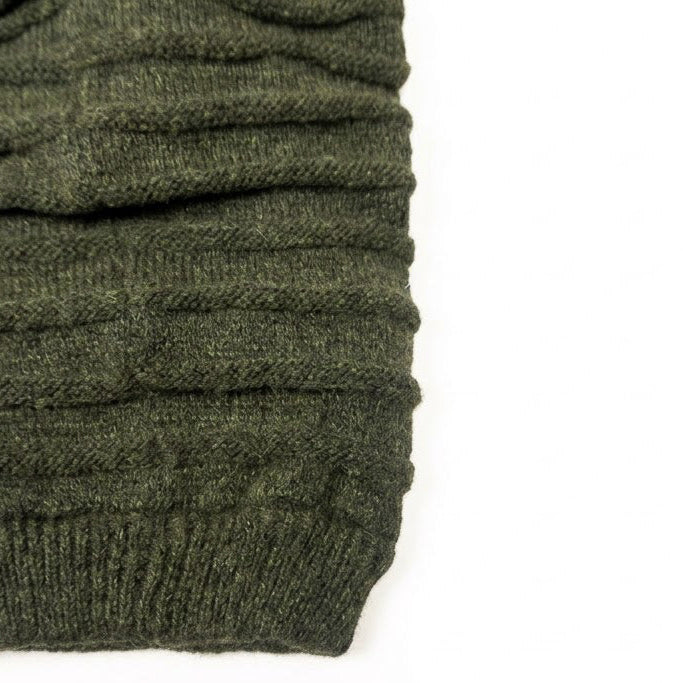 Oversized Moss Green Beanie