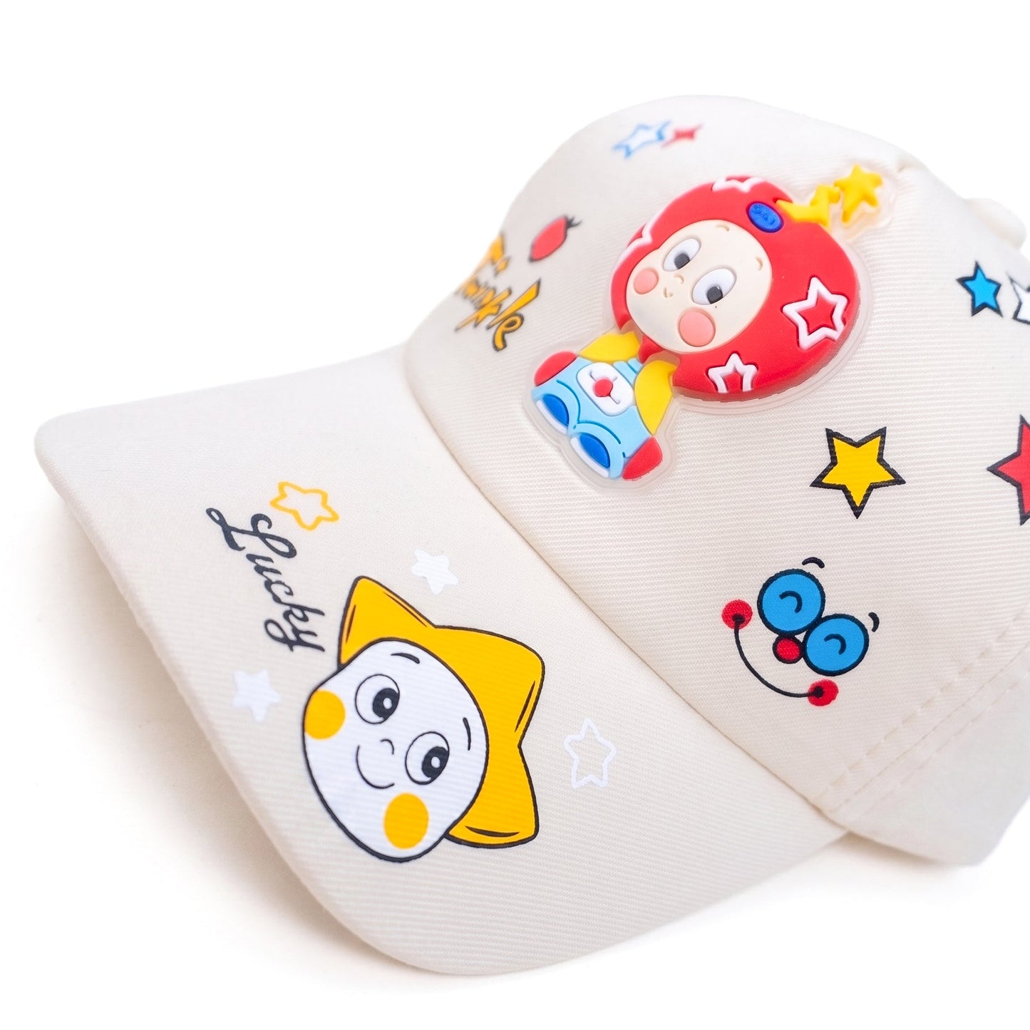 Lucky Twinkle White Kids Funday Cap