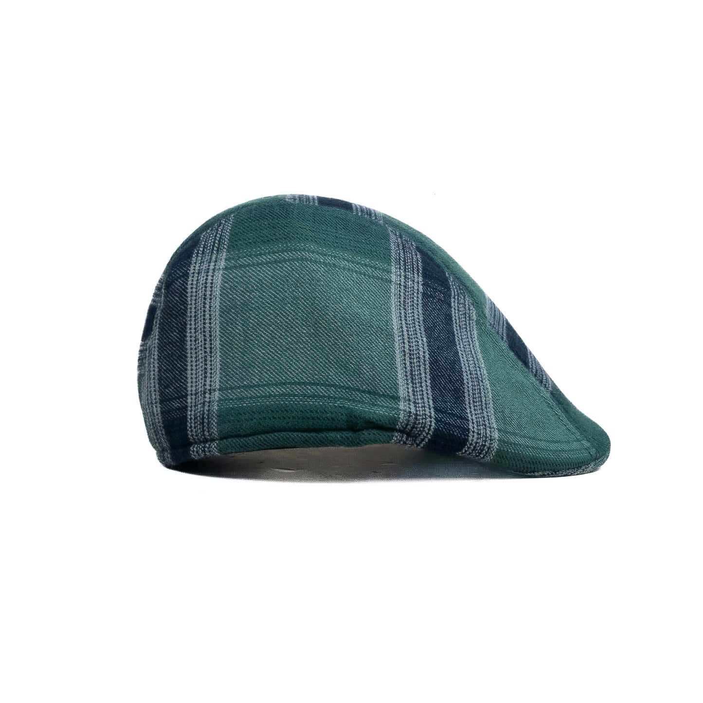 Lagoon Green Checked Newsboy Cap
