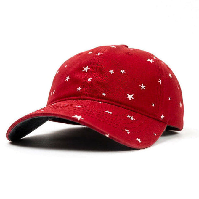 Ponytail Scrubbed Red Star Denim Cap