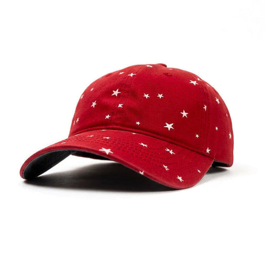Ponytail Scrubbed Red Star Denim Cap