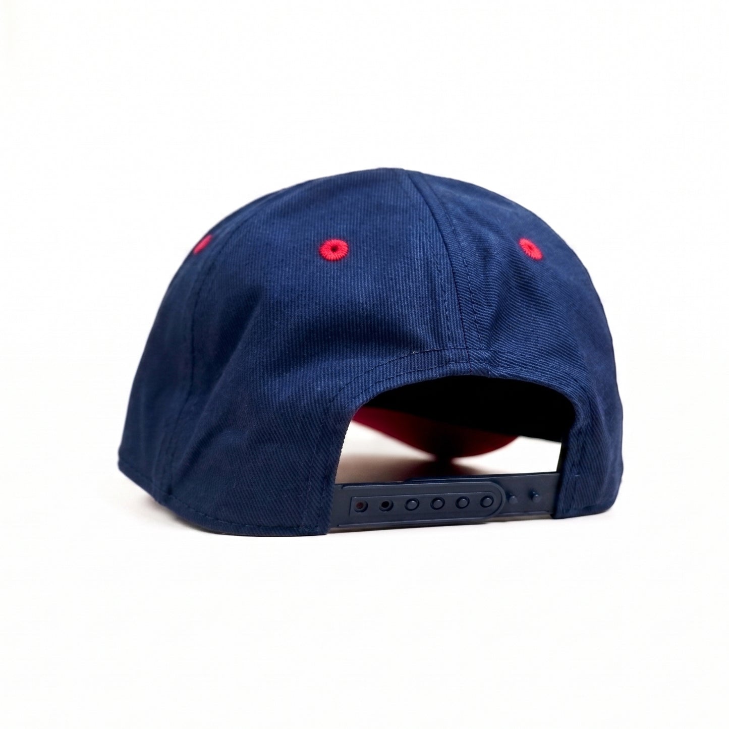Red Spiral Snapback Cap