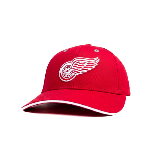 Wing Wheel Red Snapback Cap