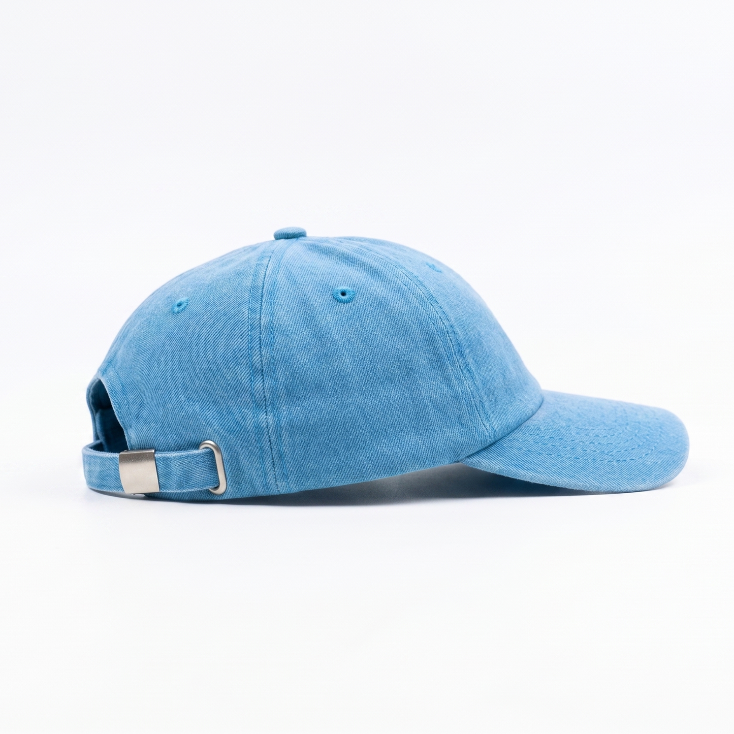 Washed Denim Metal Patched (Light Blue)