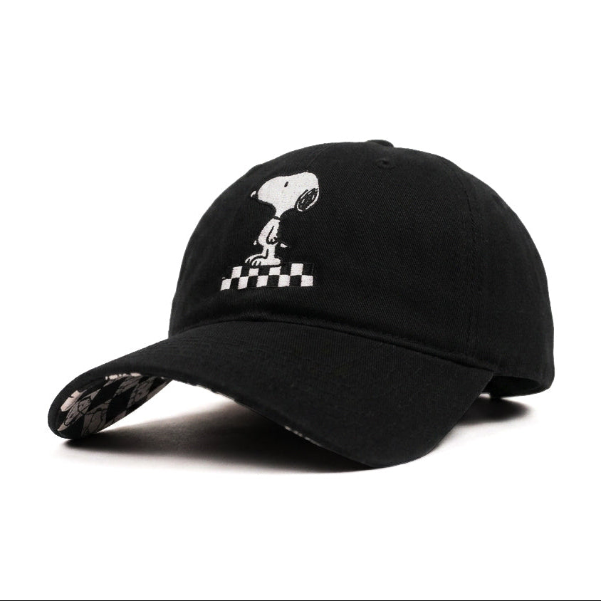 Snoopy The Dog Black Bockless Cap