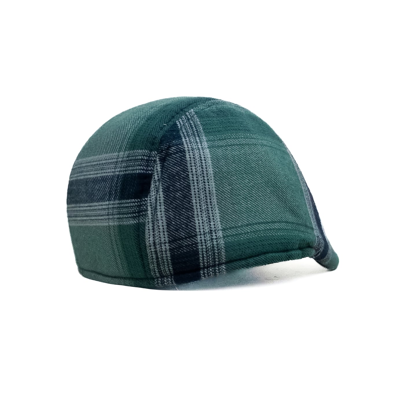 Lagoon Green Checked Newsboy Cap