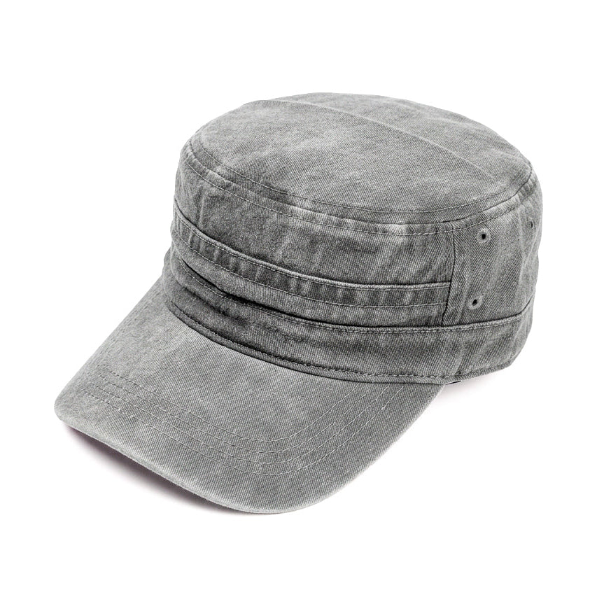Millitary Light Grey Denim Jeans Cap