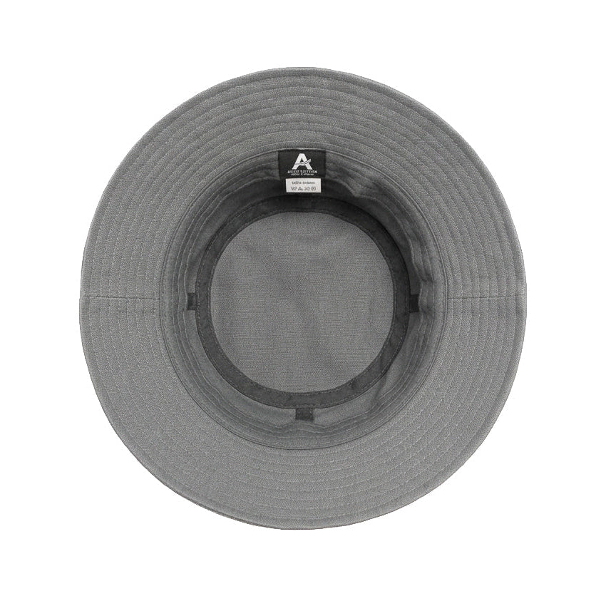 Grey Spinal Bucket Hat