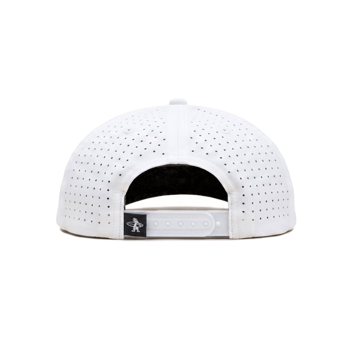 Surf Bear White Snapback Cap