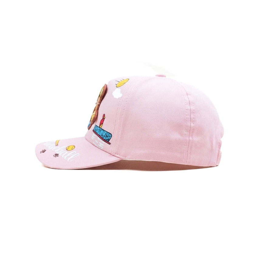 Pink Teady Power Attack  Kids Funday Baseball Cap