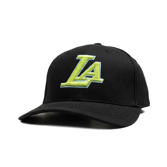 Neon Green LA Snapback Cap
