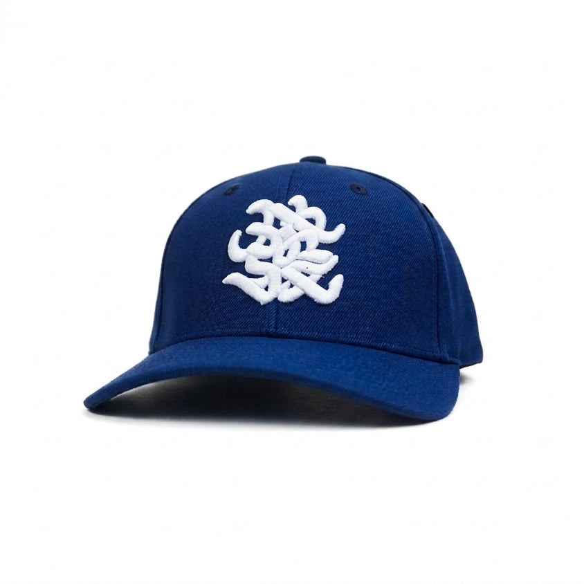 Blue Swirl Snapback Cap