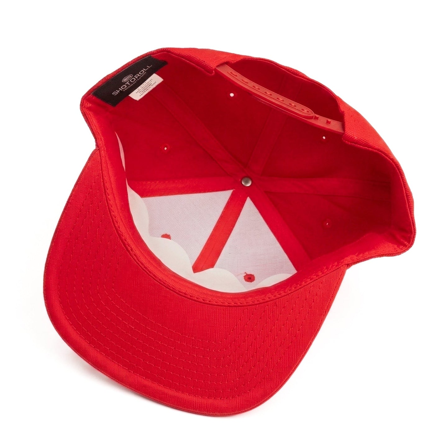 Crimson Swirl Snapback Cap