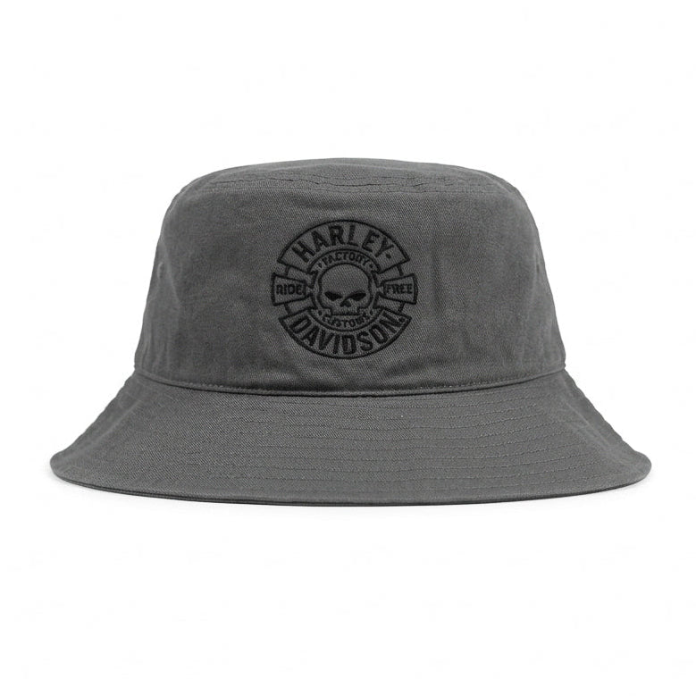 Harley Davidson Grey Bucket Hat