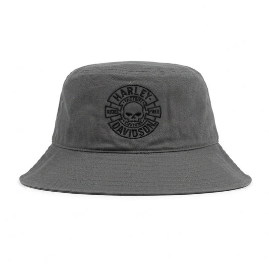 Harley Davidson Grey Bucket Hat