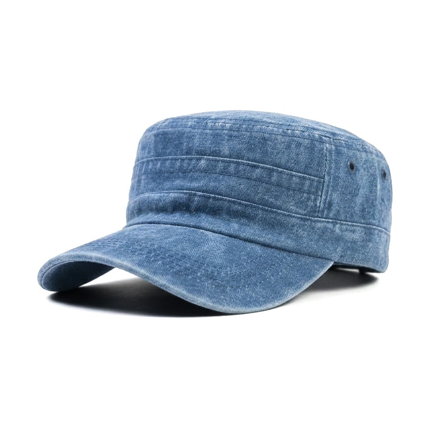 Millitary Blue Denim Jeans Cap