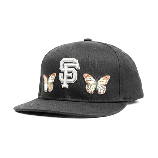 SF Grey Butterfly Snapback Cap