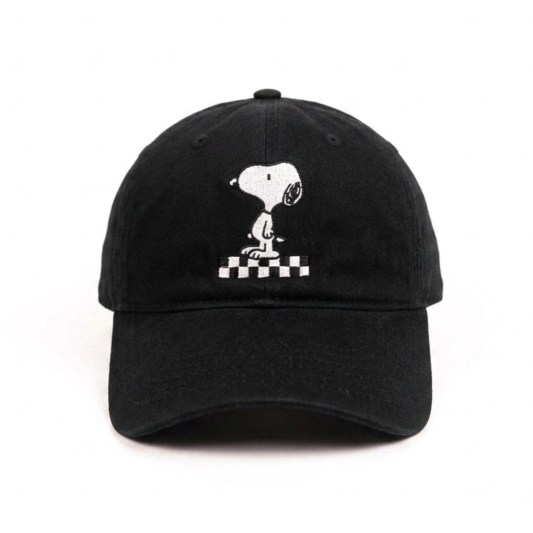 Snoopy The Dog Black Bockless Cap