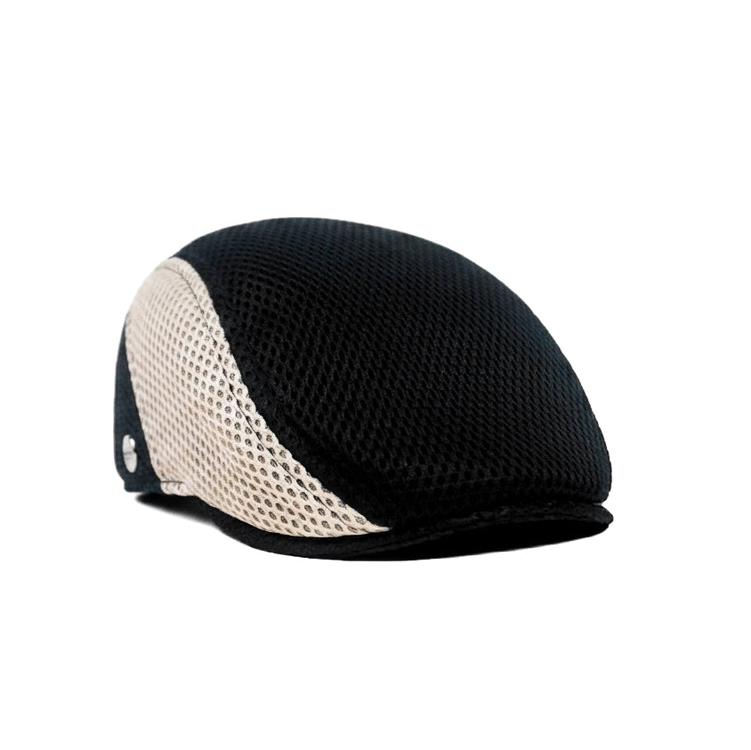 Black and White Vintage Newsboy Cap