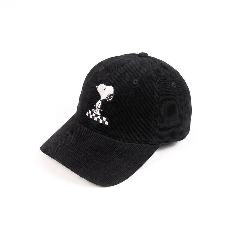 Snoopy The Dog Black Bockless Cap