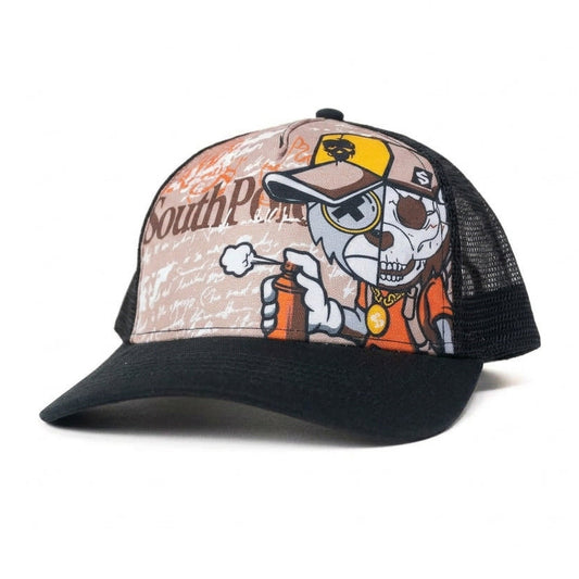 Southpole 1991  Graffiti Skull Mesh Trucker Cap