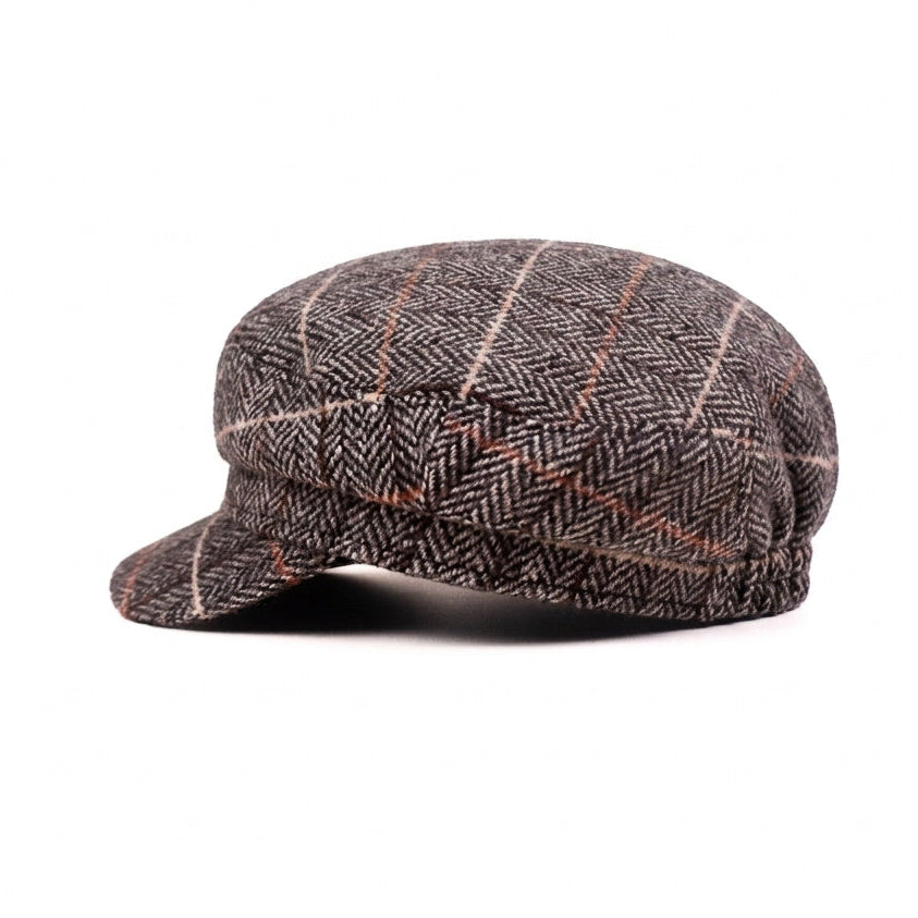 Woven Piper Newsboy Cap
