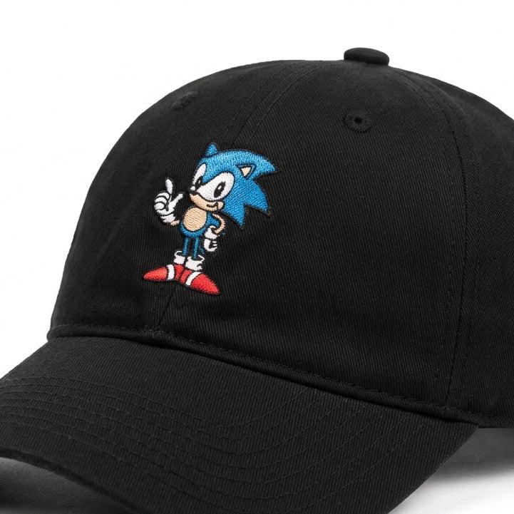 Sonic The Hedgehog Black Bockless Cap
