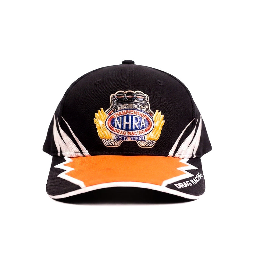 NHRA Orange Brim Drag Racing Cap