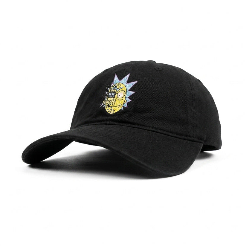 RIck And Morty Black Bockless Cap
