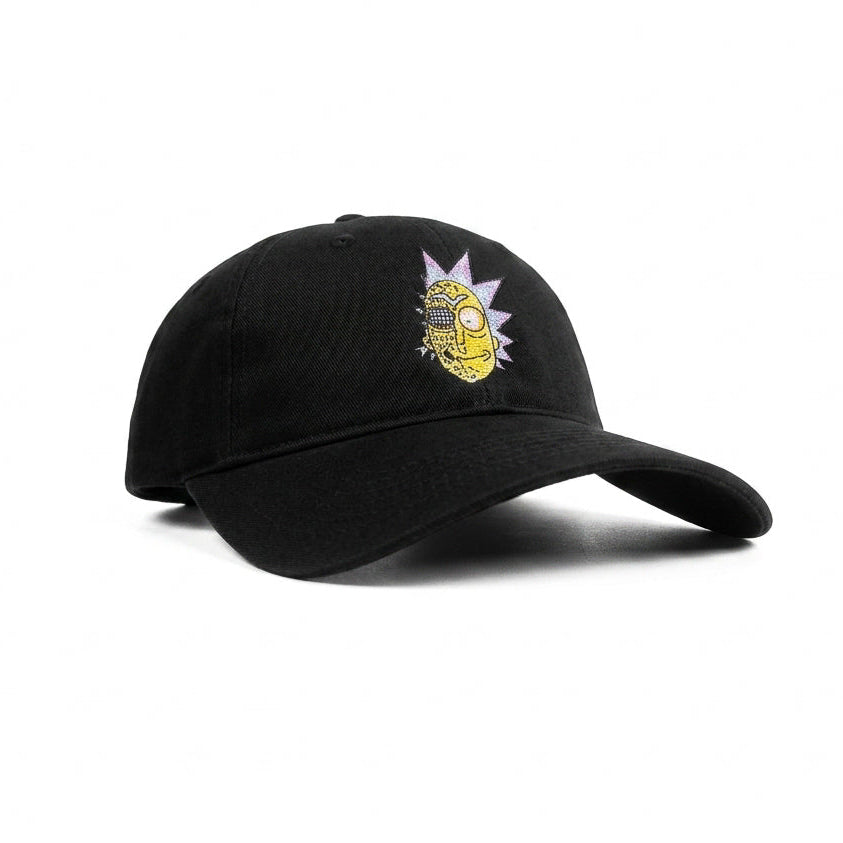 RIck And Morty Black Bockless Cap