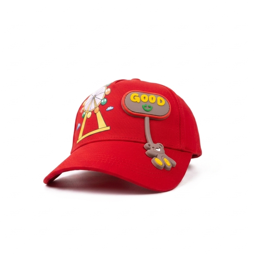 Good Teady Red Kids Cap