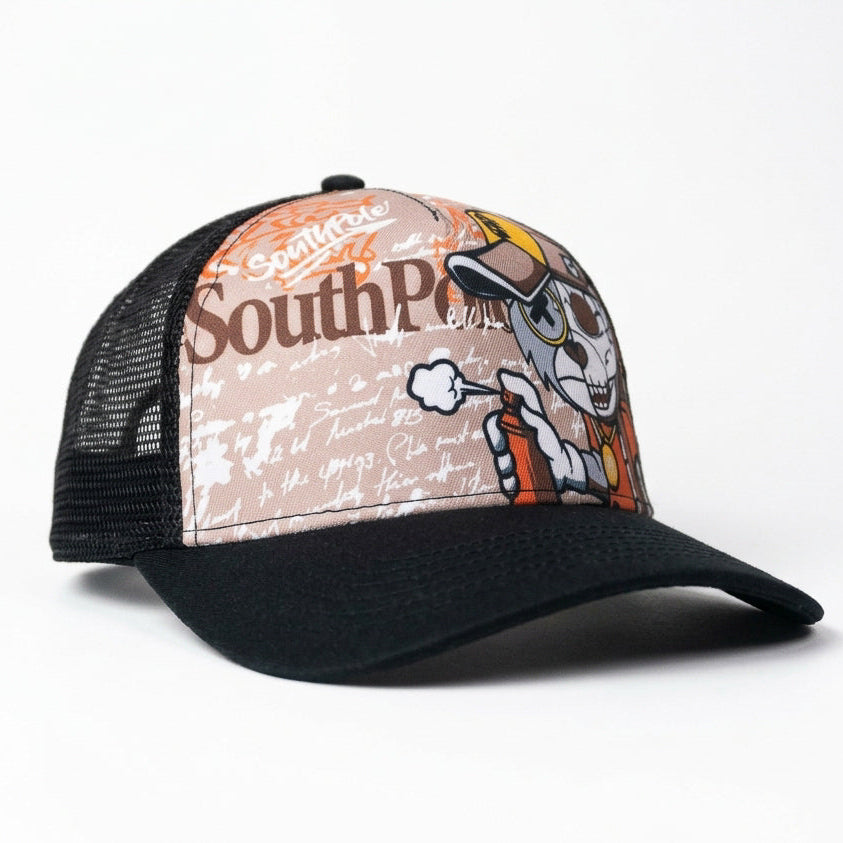 Southpole 1991  Graffiti Skull Mesh Trucker Cap
