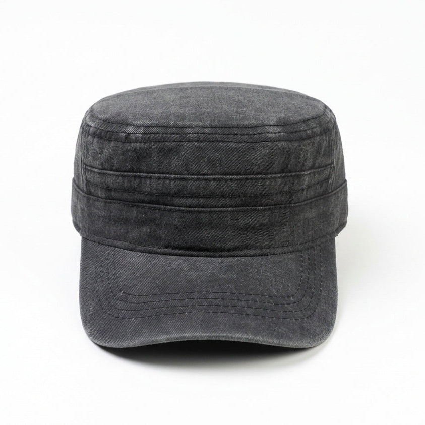 Millitary Grey Denim Jeans Cap