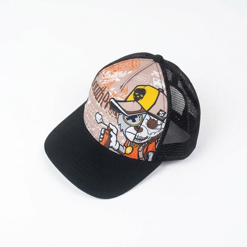 Southpole 1991  Graffiti Skull Mesh Trucker Cap