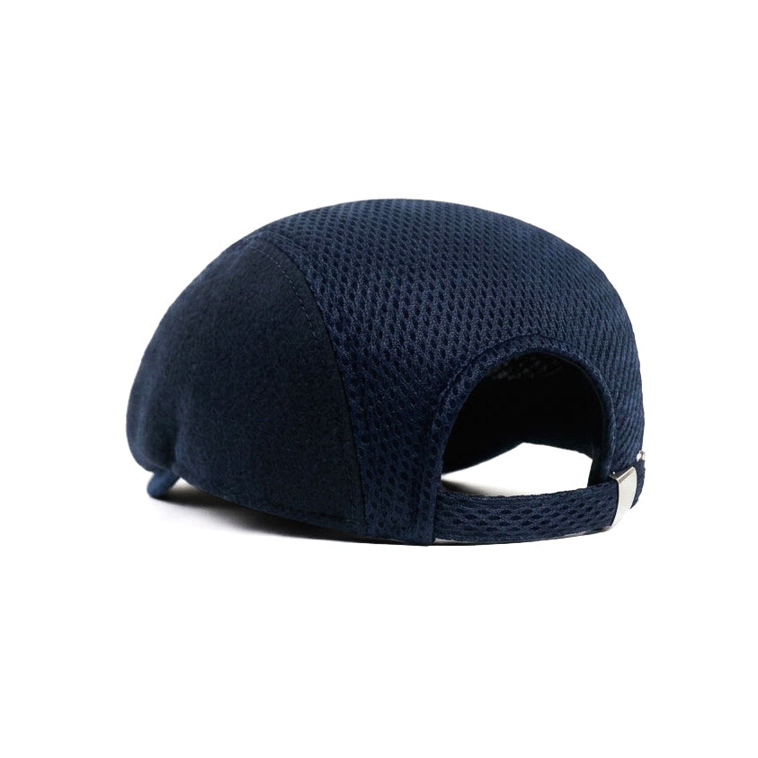 Blue Black Vintage Newsboy Cap